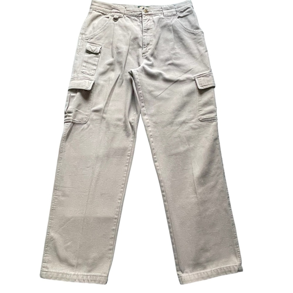 Cabela's Cargo Pants Men 36 Tan Khaki Outdoor Utility Cotton Canvas Workwear